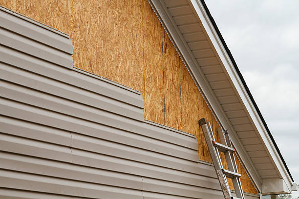 Professional Storm Damage Siding Repair technician working in Frankfort, IL
